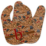 Vintage Hipster Baby Bib w/ Name and Initial