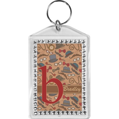 Vintage Hipster Bling Keychain (Personalized)