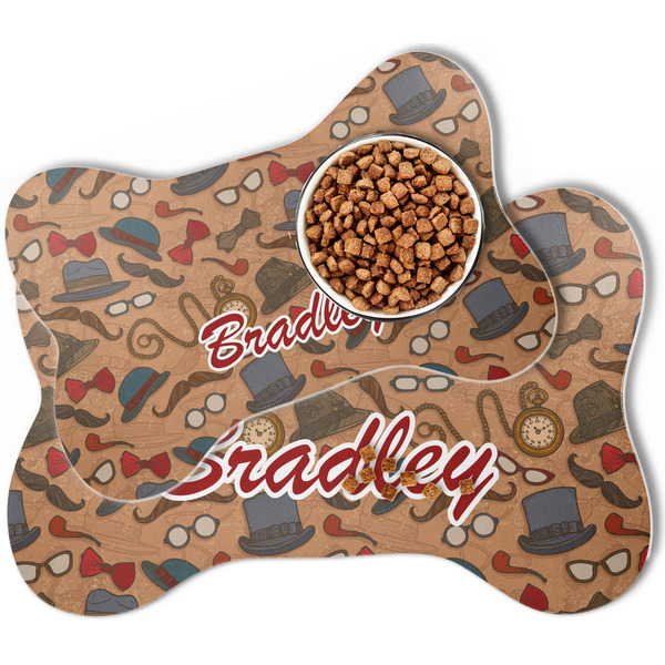 Vintage Hipster Bone Shaped Dog Mats - MAIN