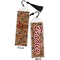 Vintage Hipster Bookmark with tassel - Front and Back