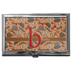 Vintage Hipster Business Card Case