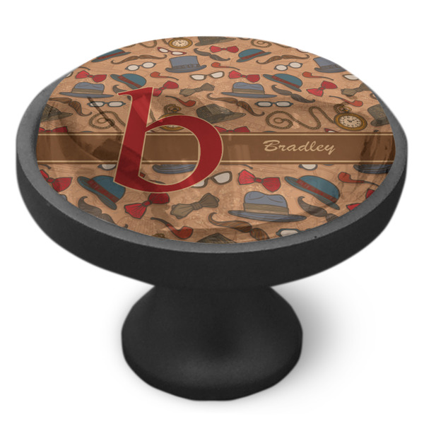 Vintage Hipster Cabinet Knob - Black - Side