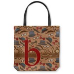 Vintage Hipster Canvas Tote Bag - Large - 18"x18" (Personalized)