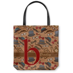 Vintage Hipster Canvas Tote Bag - Small - 13"x13" (Personalized)