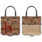 Vintage Hipster Canvas Tote - Front and Back