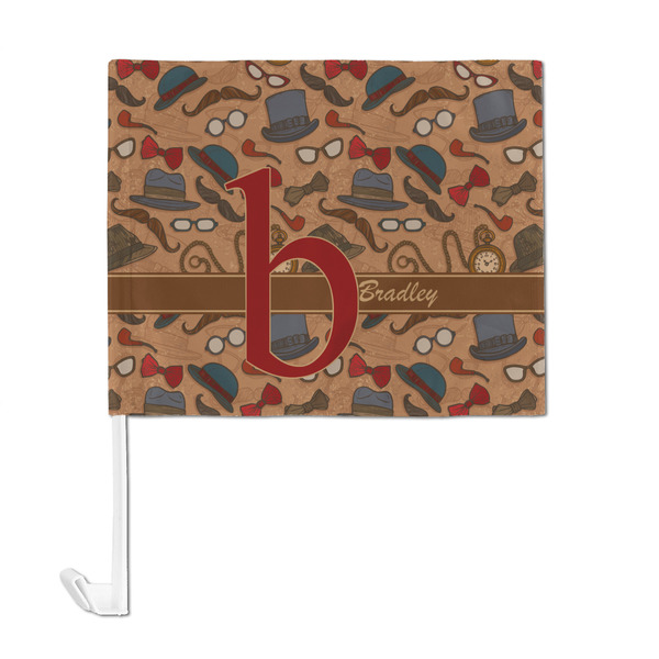 Vintage Hipster Car Flag - Large - FRONT