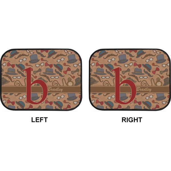 Vintage Hipster Car Floor Mats (Back Seat) (Approval)