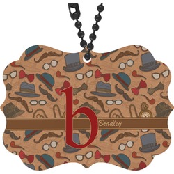 Vintage Hipster Rear View Mirror Charm (Personalized)