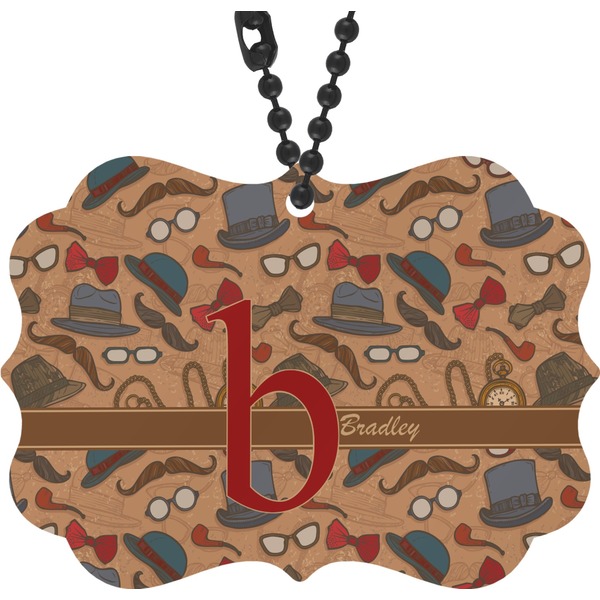 Custom Vintage Hipster Rear View Mirror Charm (Personalized)