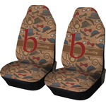 Vintage Hipster Car Seat Covers (Set of Two) (Personalized)