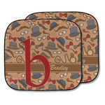 Vintage Hipster Car Sun Shade - Two Piece (Personalized)
