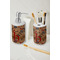 Vintage Hipster Ceramic Bathroom Accessories - LIFESTYLE (toothbrush holder & soap dispenser)