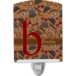 Vintage Hipster Ceramic Night Light (Personalized)
