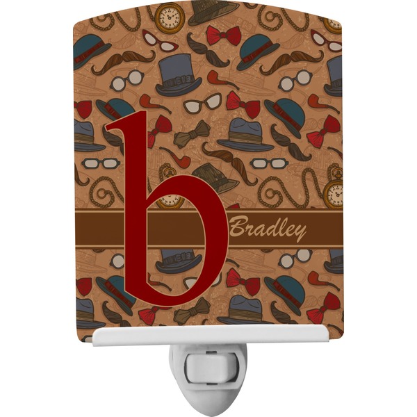 Custom Vintage Hipster Ceramic Night Light (Personalized)