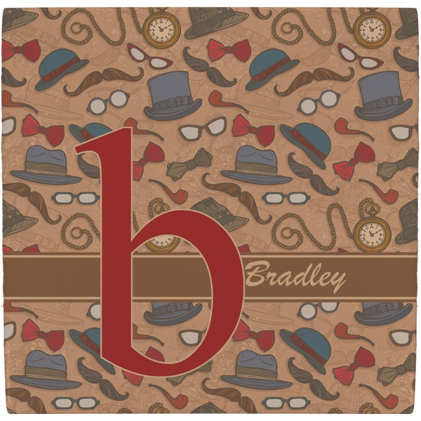 Custom Vintage Hipster Ceramic Tile Hot Pad (Personalized)