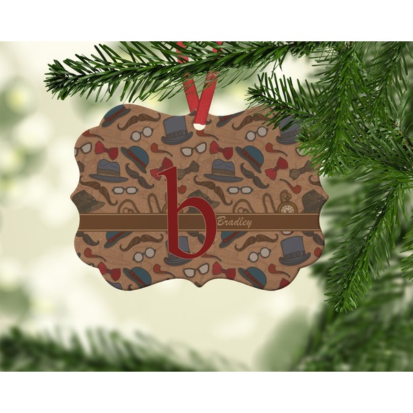Vintage Hipster Christmas Ornament (On Tree)
