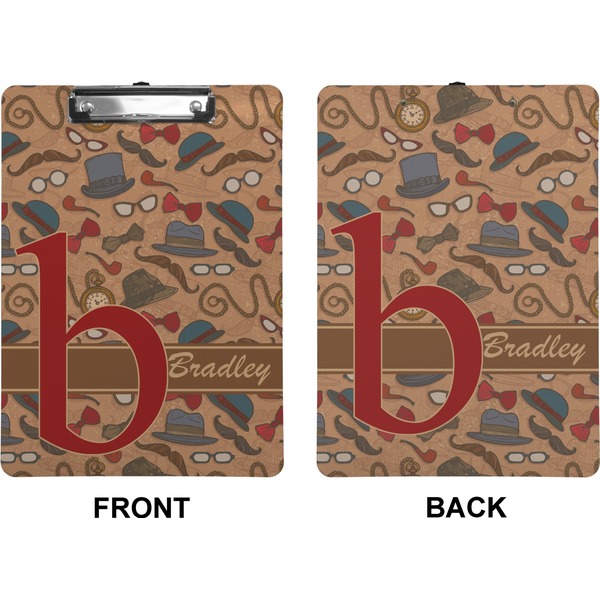 Vintage Hipster Clipboard (Letter) (Front + Back)