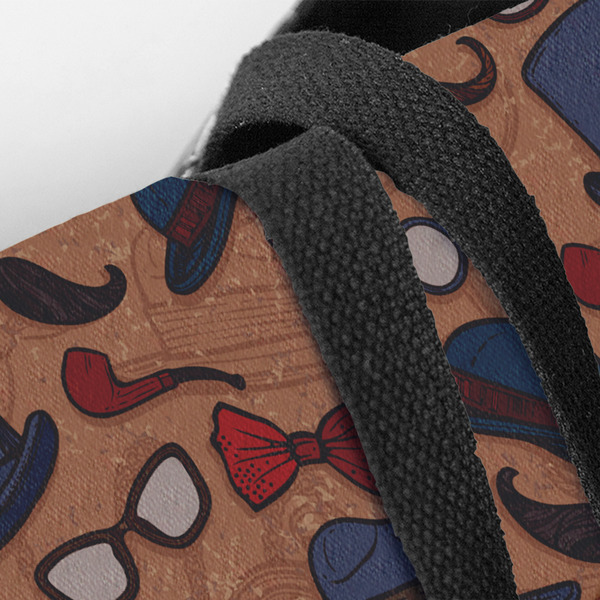 Vintage Hipster Closeup of Tote w/Black Handles