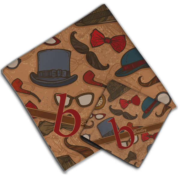 Vintage Hipster Cloth Napkins - Personalized Lunch & Dinner (PARENT MAIN)