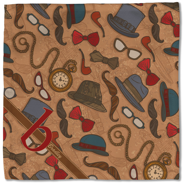 Vintage Hipster Cloth Napkins - Personalized Lunch (Single Full Open)