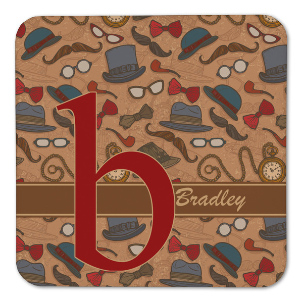 Vintage Hipster Coaster Set - FRONT (one)