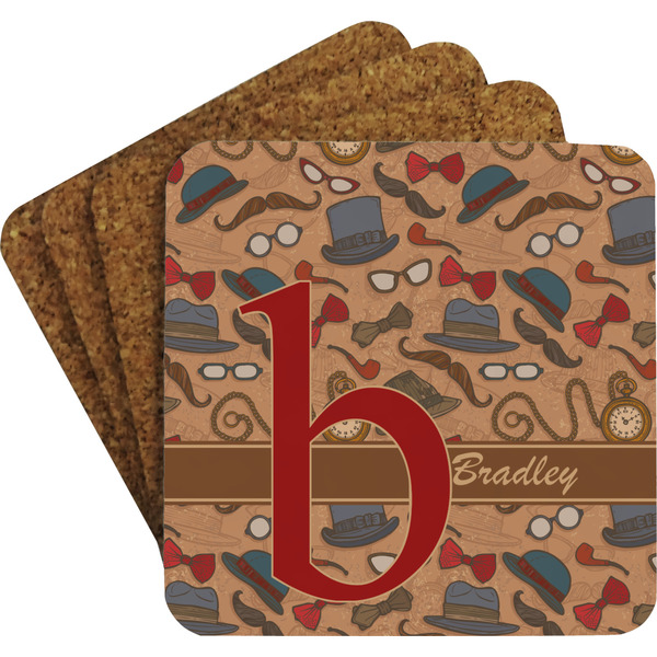 Vintage Hipster Coaster Set (Personalized)