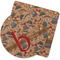 Vintage Hipster Rubber Backed Coaster (Personalized)