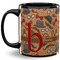 Vintage Hipster 11 Oz Coffee Mug - Black (Personalized)