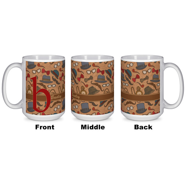 Vintage Hipster Coffee Mug - 15 oz - White APPROVAL