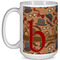 Vintage Hipster 15 Oz Coffee Mug - White (Personalized)