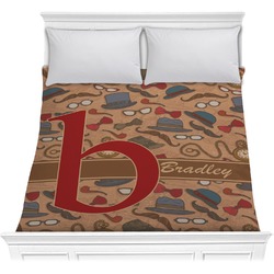 Vintage Hipster Comforter - Full / Queen (Personalized)