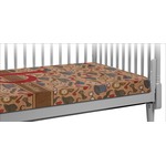 Vintage Hipster Crib Fitted Sheet (Personalized)