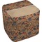 Vintage Hipster Cube Poof Ottoman (Bottom)