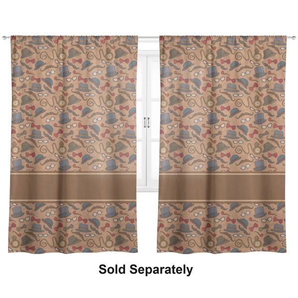 Custom Vintage Hipster Curtain Panel - Custom Size