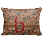 Vintage Hipster Decorative Baby Pillowcase - 16"x12" (Personalized)