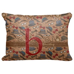 Vintage Hipster Decorative Baby Pillowcase - 16"x12" (Personalized)