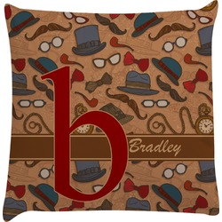 Vintage Hipster Decorative Pillow Case (Personalized)