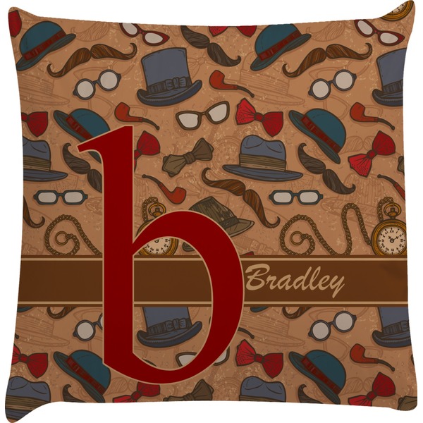 Custom Vintage Hipster Decorative Pillow Case (Personalized)