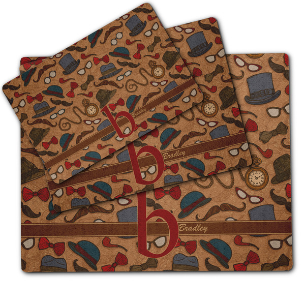 Vintage Hipster Dog Food Mat - MAIN (sm, med, lrg)
