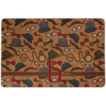 Vintage Hipster Dog Food Mat w/ Name and Initial