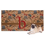 Vintage Hipster Dog Towel (Personalized)