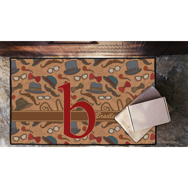 Vintage Hipster Door Mat - LIFESTYLE (Lrg)