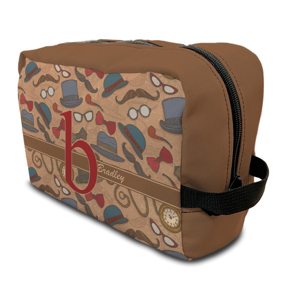 Custom Vintage Hipster Toiletry Bag / Dopp Kit (Personalized)