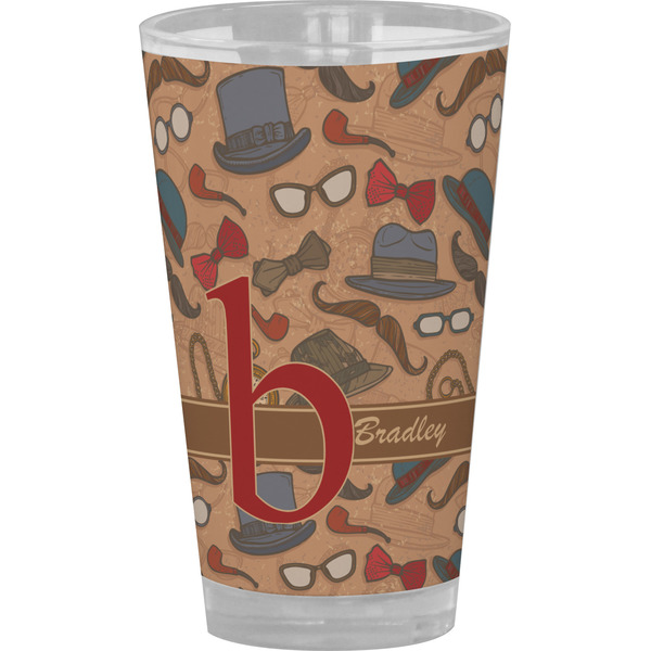 Custom Vintage Hipster Pint Glass - Full Color (Personalized)