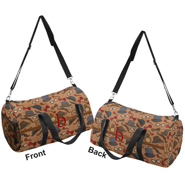 Vintage Hipster Duffle bag small front and back sides