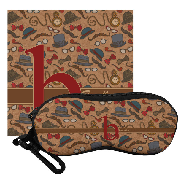 Custom Vintage Hipster Eyeglass Case & Cloth (Personalized)