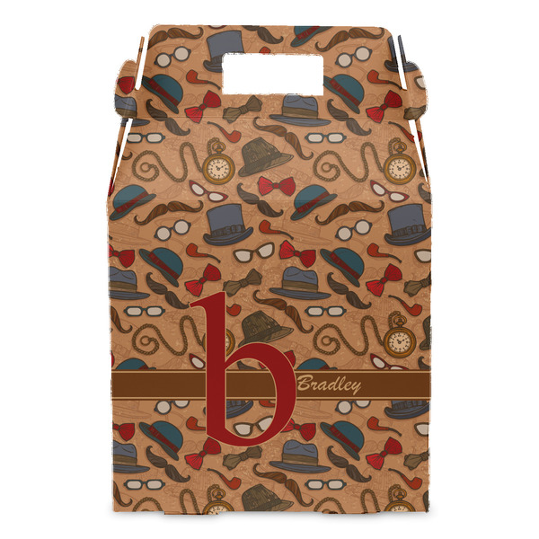 Vintage Hipster Gable Favor Box - Front