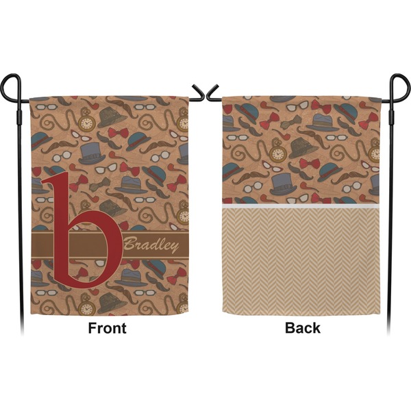 Vintage Hipster Garden Flag - Double Sided Front and Back