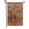 Vintage Hipster Small Garden Flag - Single Sided w/ Name and Initial