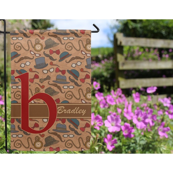 Vintage Hipster Garden Flag - Outside In Flowers